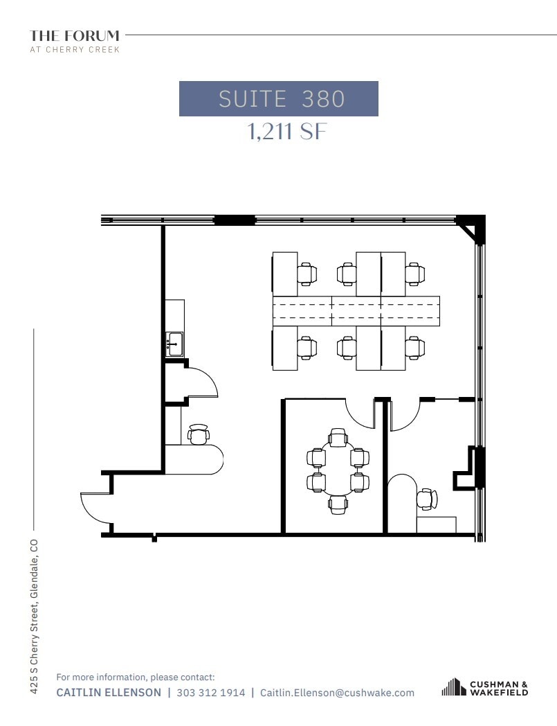 425 S Cherry St, Glendale, CO for lease Floor Plan- Image 1 of 1