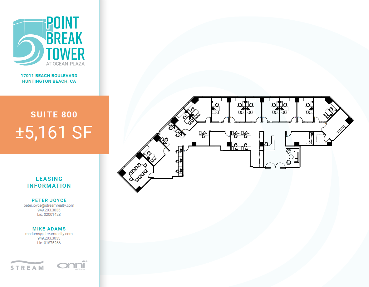 17011 Beach Blvd, Huntington Beach, CA for lease Floor Plan- Image 1 of 2