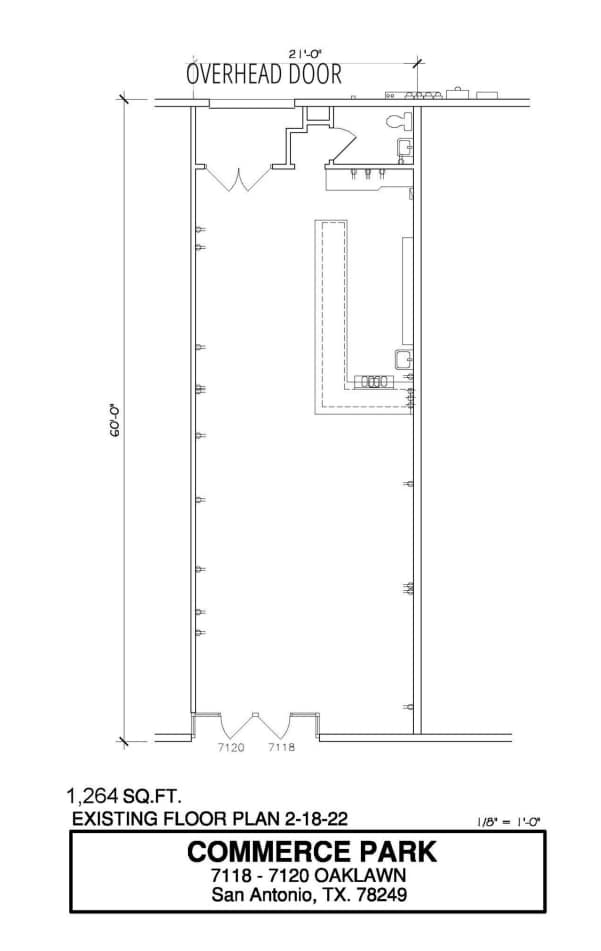 7102-7176 Oaklawn Dr, San Antonio, TX for lease Floor Plan- Image 1 of 1