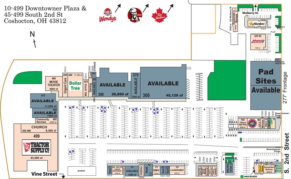 300-499 Downtowner Plz, Coshocton, OH for sale - Building Photo - Image 2 of 65