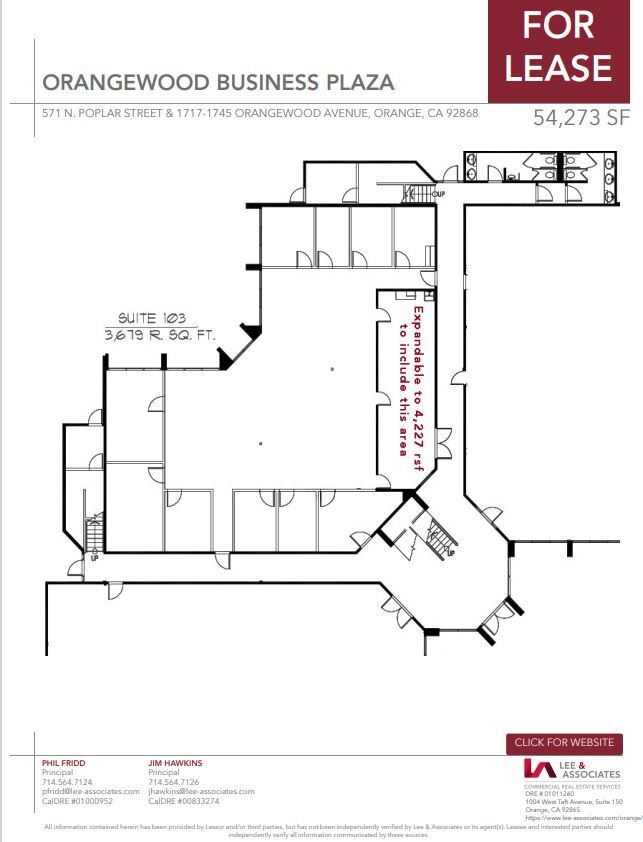 1745 W Orangewood Ave, Orange, CA for lease Floor Plan- Image 1 of 1