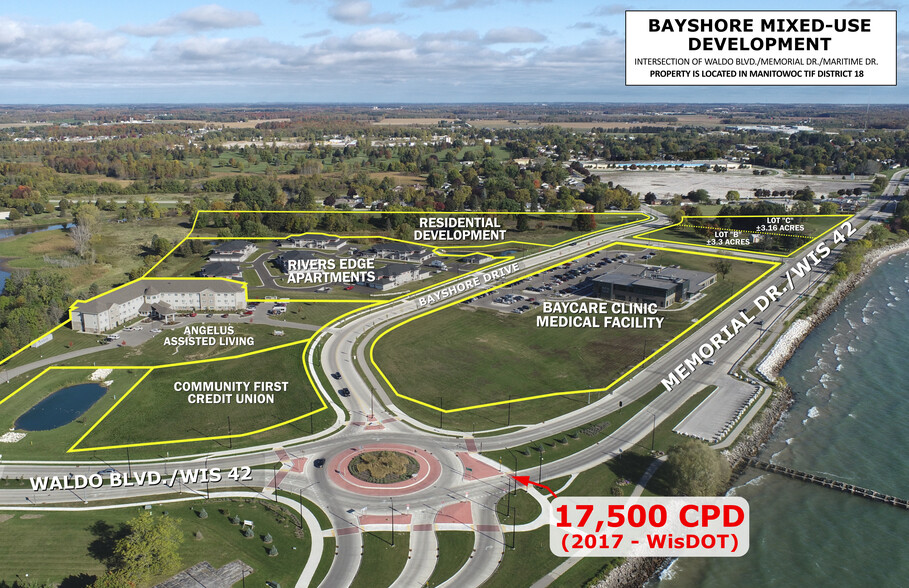 Bay Shore/Memorial Drive Mixed Use Development, Manitowoc, WI for sale - Building Photo - Image 2 of 4