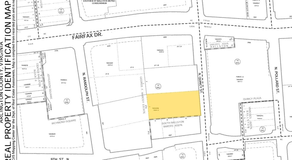 4001 N 9th St, Arlington, VA for lease - Plat Map - Image 2 of 7