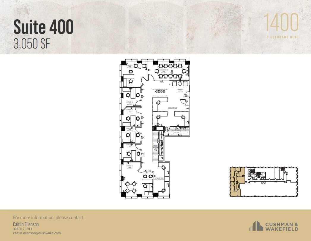 1400 S Colorado Blvd, Denver, CO for lease Floor Plan- Image 1 of 1