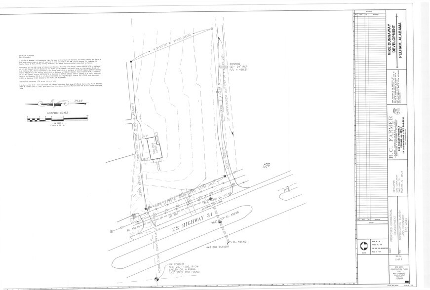 3421 S Pelham Pky, Pelham, AL for sale - Plat Map - Image 1 of 2