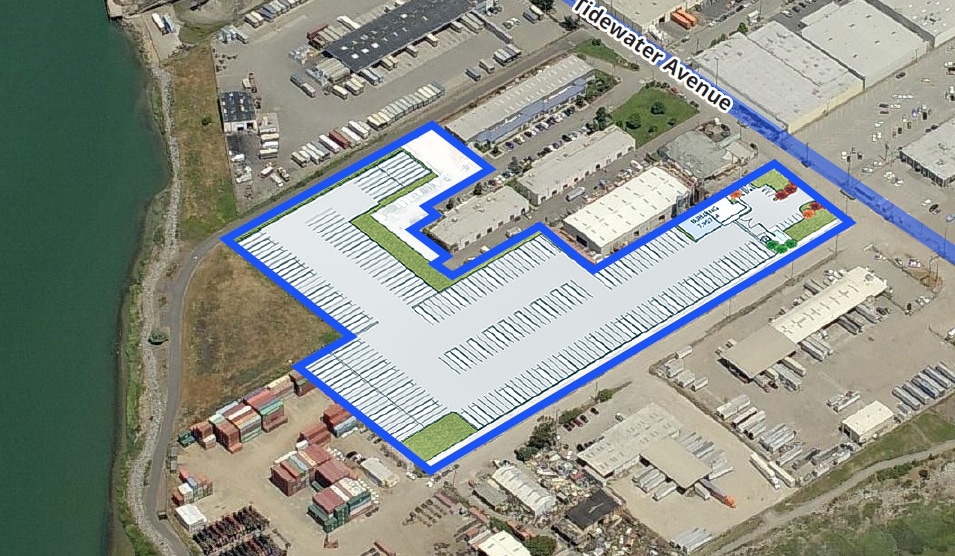 4709-4719 Tidewater Ave, Oakland, CA for lease - Aerial - Image 3 of 3