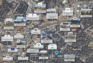 2808 The Plaza, Charlotte, NC - AERIAL  map view