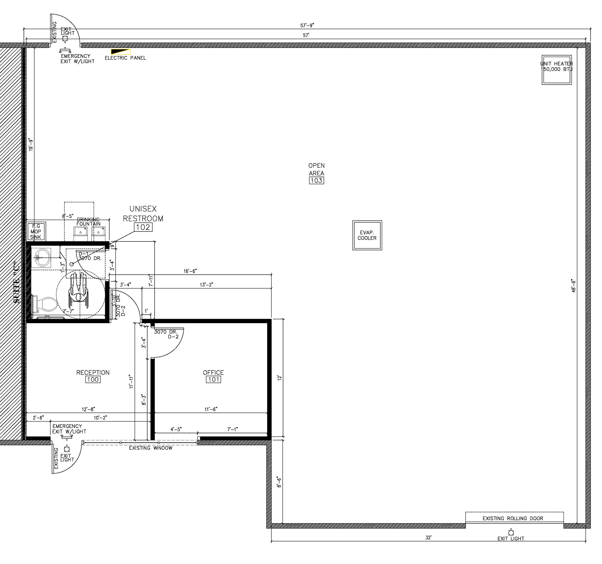 12305 Mercantile Ave, El Paso, TX for lease Floor Plan- Image 1 of 1