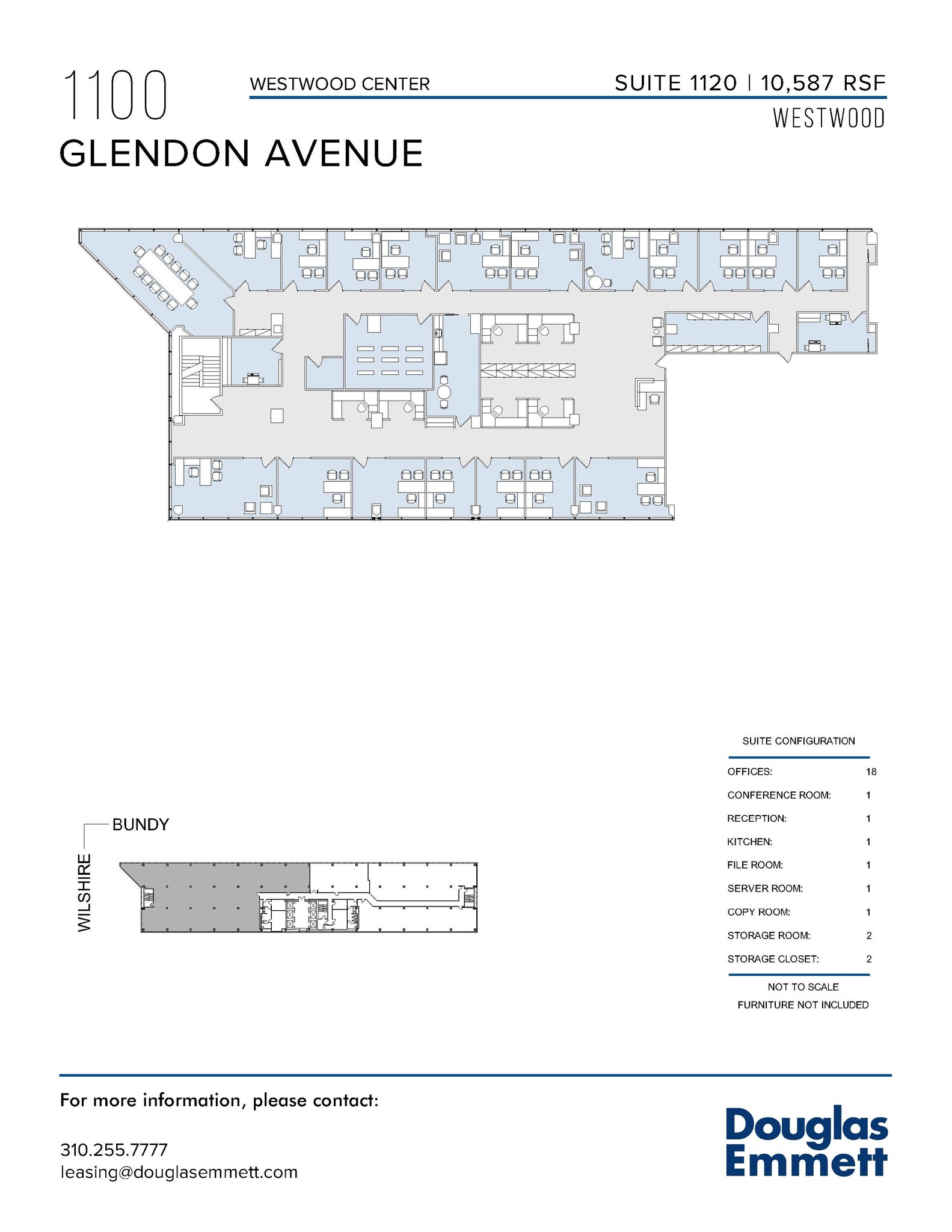 1100 Glendon Ave, Los Angeles, CA for lease Floor Plan- Image 1 of 1