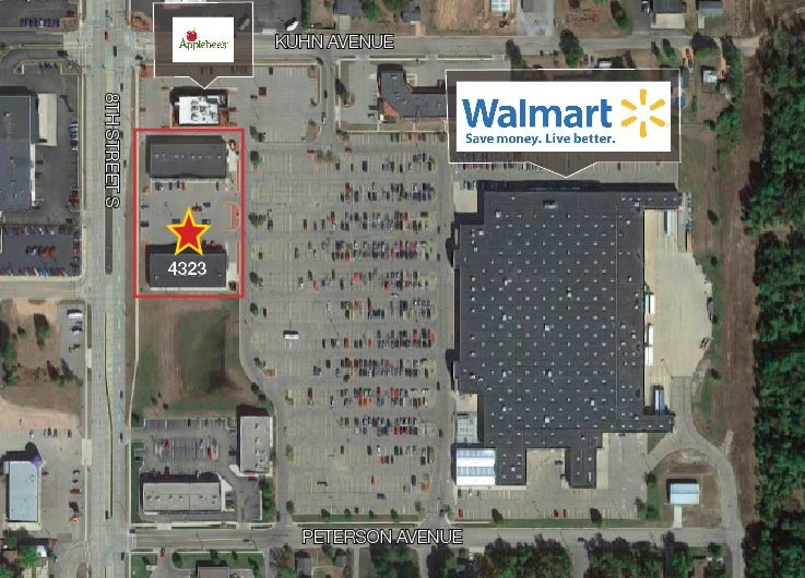 Walmart Shadow Center portfolio of 2 properties for sale on LoopNet.com - Aerial - Image 3 of 7