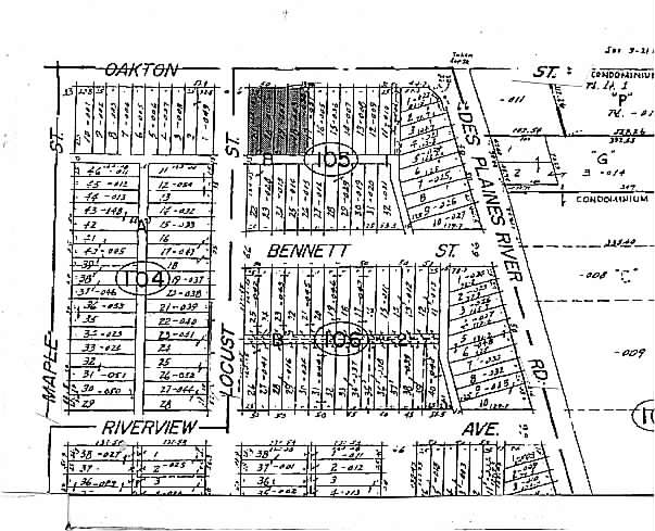 1855-1881 E Oakton St, Des Plaines, IL for sale Plat Map- Image 1 of 1