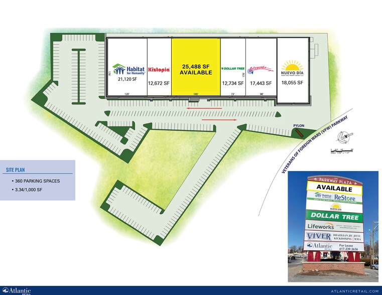 1580-1600 VFW Pky, West Roxbury, MA for lease - Building Photo - Image 2 of 4