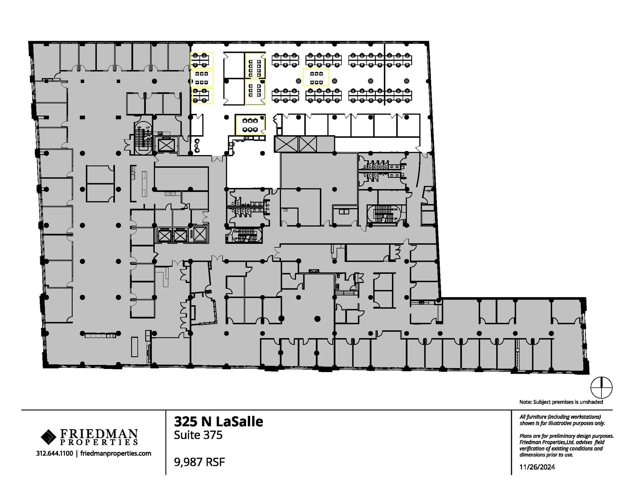 325 N LaSalle St, Chicago, IL for lease Floor Plan- Image 1 of 4
