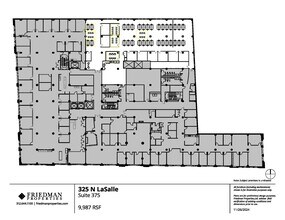 325 N LaSalle St, Chicago, IL for lease Floor Plan- Image 1 of 4