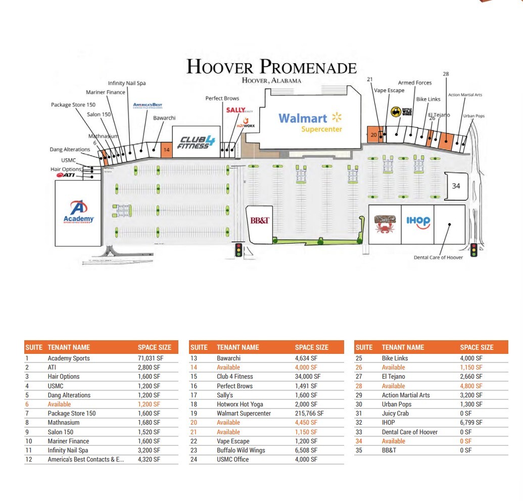 2780 John Hawkins Pky, Birmingham, AL for lease Site Plan- Image 1 of 1