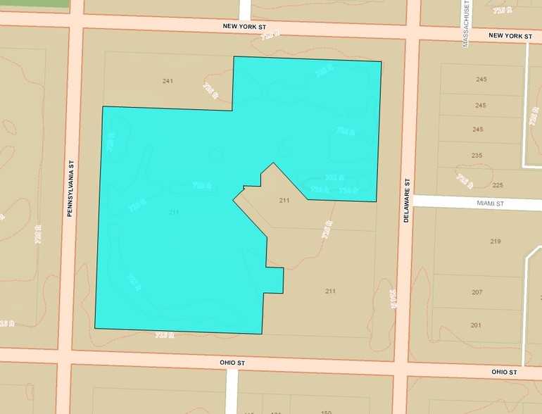 211 N Pennsylvania St, Indianapolis, IN for lease - Plat Map - Image 2 of 9