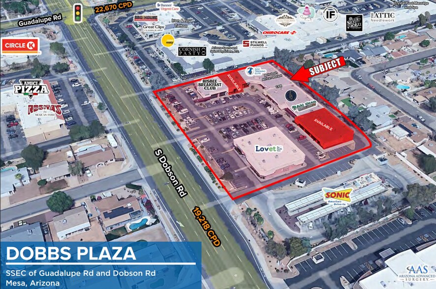 2909-2917 S Dobson Rd, Mesa, AZ for lease - Building Photo - Image 1 of 31