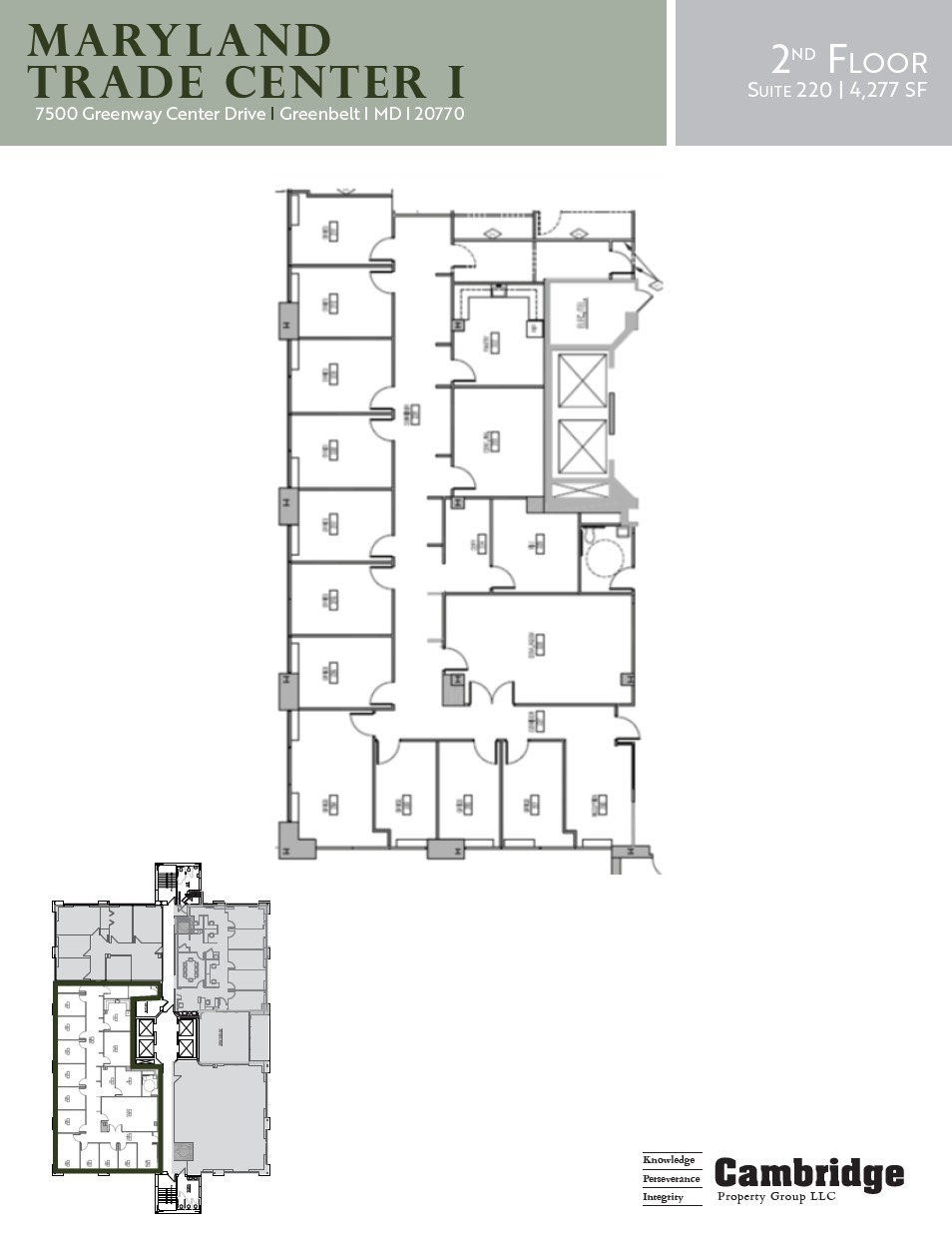 7500 Greenway Center Dr, Greenbelt, MD for lease Floor Plan- Image 1 of 8