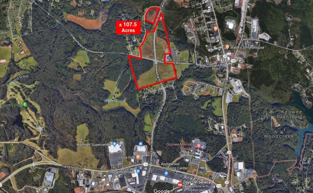 Intersection Of Bountyland Road And Sheepfarm Road, Seneca, SC for sale Primary Photo- Image 1 of 1