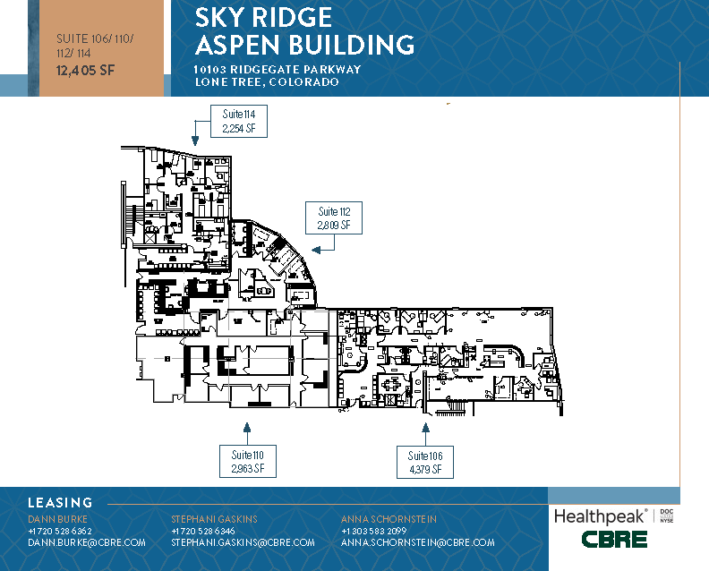 10535 Park Meadows Blvd, Lone Tree, CO for lease Floor Plan- Image 1 of 2