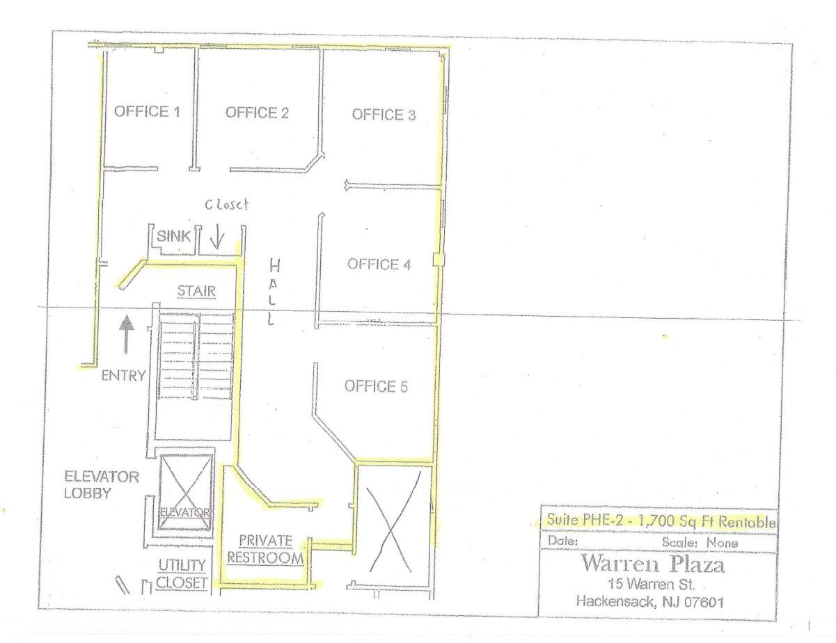 15 Warren St, Hackensack, NJ for lease Floor Plan- Image 1 of 1