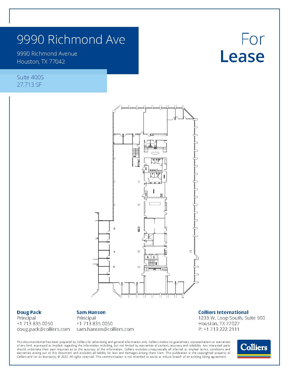 9990 Richmond Ave, Houston, TX for lease Floor Plan- Image 1 of 1