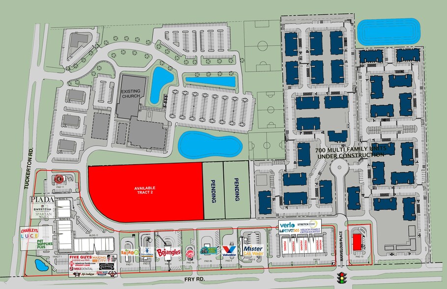 9620 Fry Rd, Cypress, TX for lease - Site Plan - Image 2 of 14