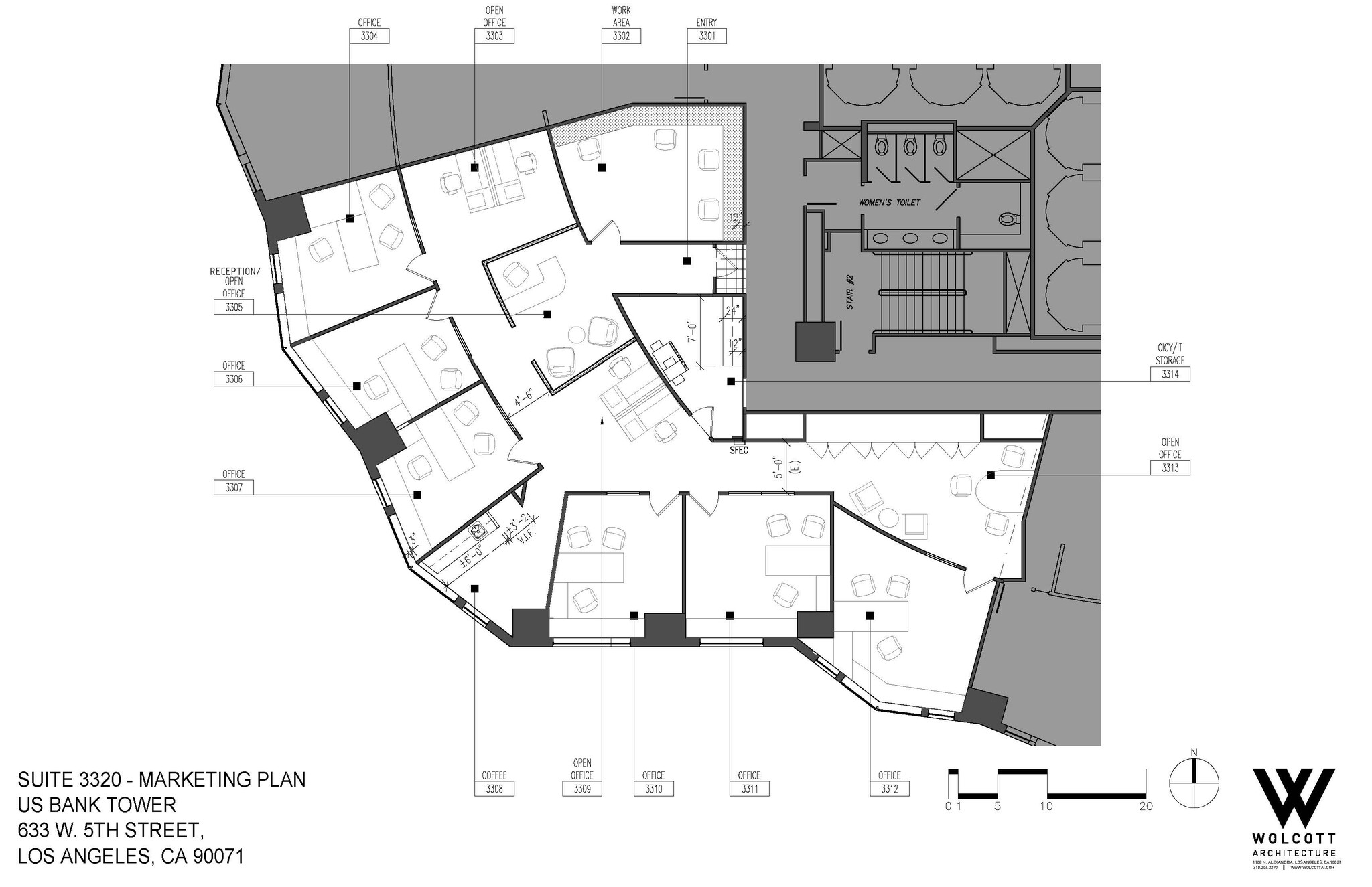 633 W 5th St, Los Angeles, CA for lease Floor Plan- Image 1 of 1