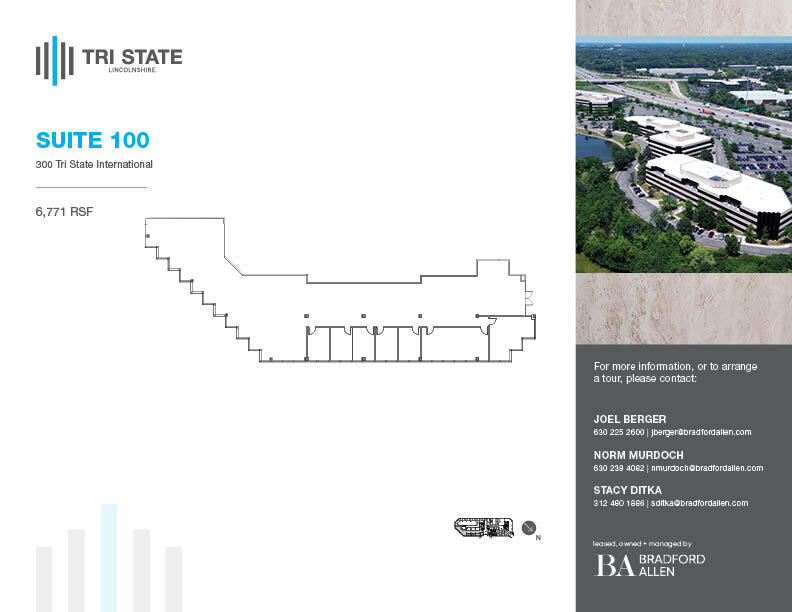 300 Tri State International, Lincolnshire, IL for lease Floor Plan- Image 1 of 1