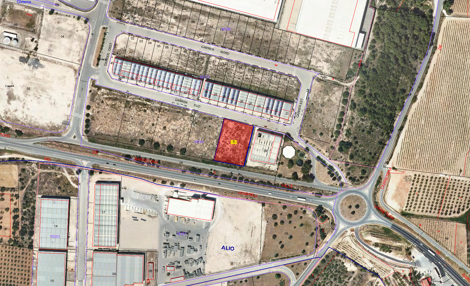 Land in Vila-rodona, Tarragona for sale Plat Map- Image 1 of 3