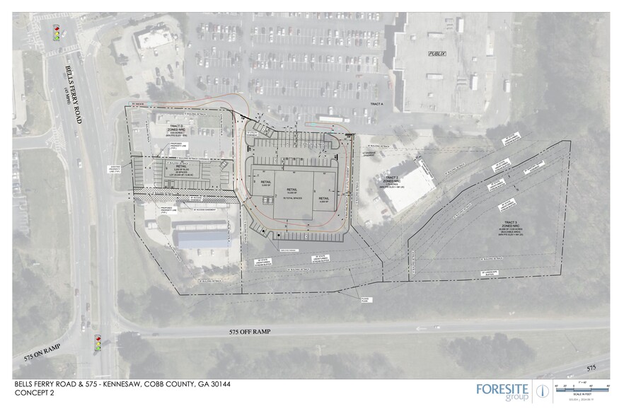 Bells Ferry Rd, Kennesaw, GA for lease - Site Plan - Image 2 of 5