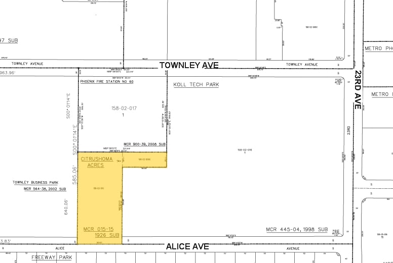 NW Alice Ave & 23rd Ave, Phoenix, AZ for lease - Plat Map - Image 2 of 2