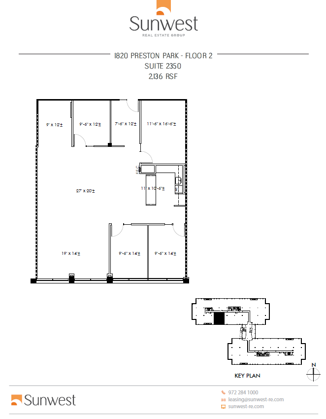 1800 Preston Park Blvd, Plano, TX for lease Floor Plan- Image 1 of 2