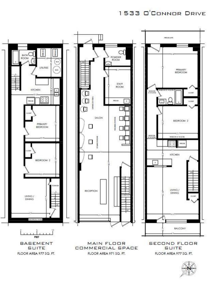 1527-1549 O'connor Dr, Toronto, ON M4B 2V7 - Unit 1533 - - Floor Plan - Image 1 of 1