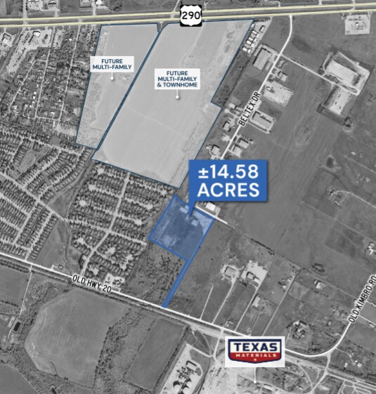 13518 Old Hwy 20 hwy, Manor, TX for sale - Aerial - Image 2 of 2