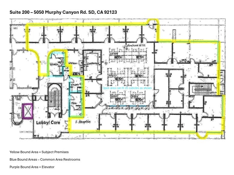 5050 Murphy Canyon Rd, San Diego, CA for lease Floor Plan- Image 1 of 1