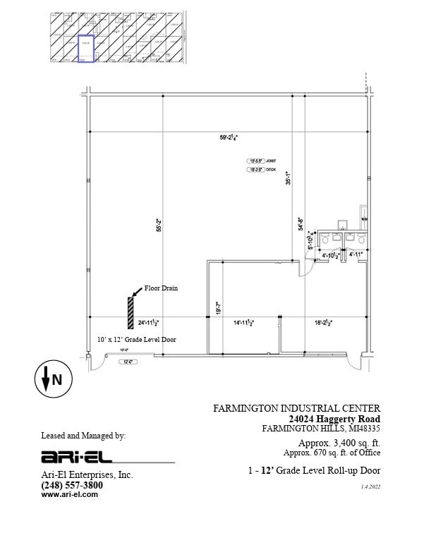 24000-24036 Haggerty Rd, Farmington Hills, MI for lease Floor Plan- Image 1 of 4