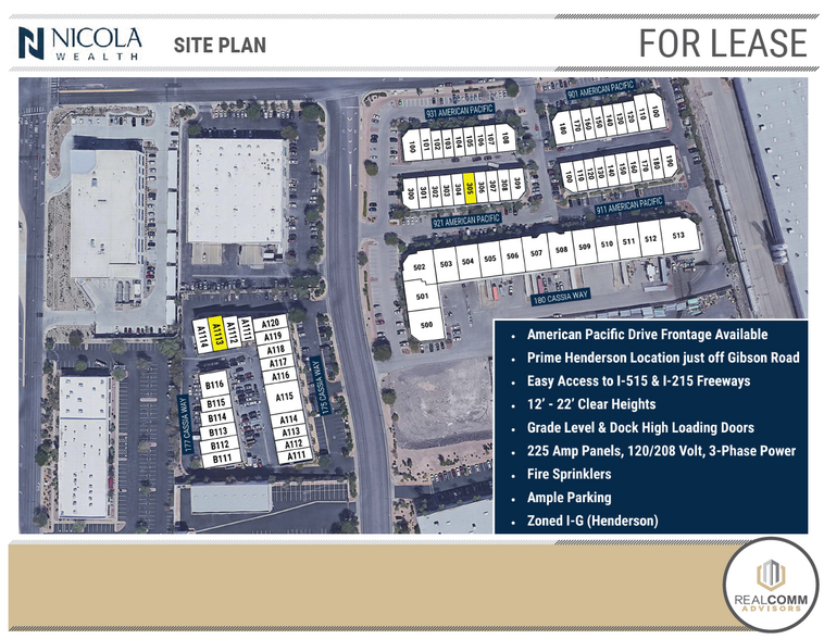 901 American Pacific Dr, Henderson, NV for lease - Site Plan - Image 2 of 5