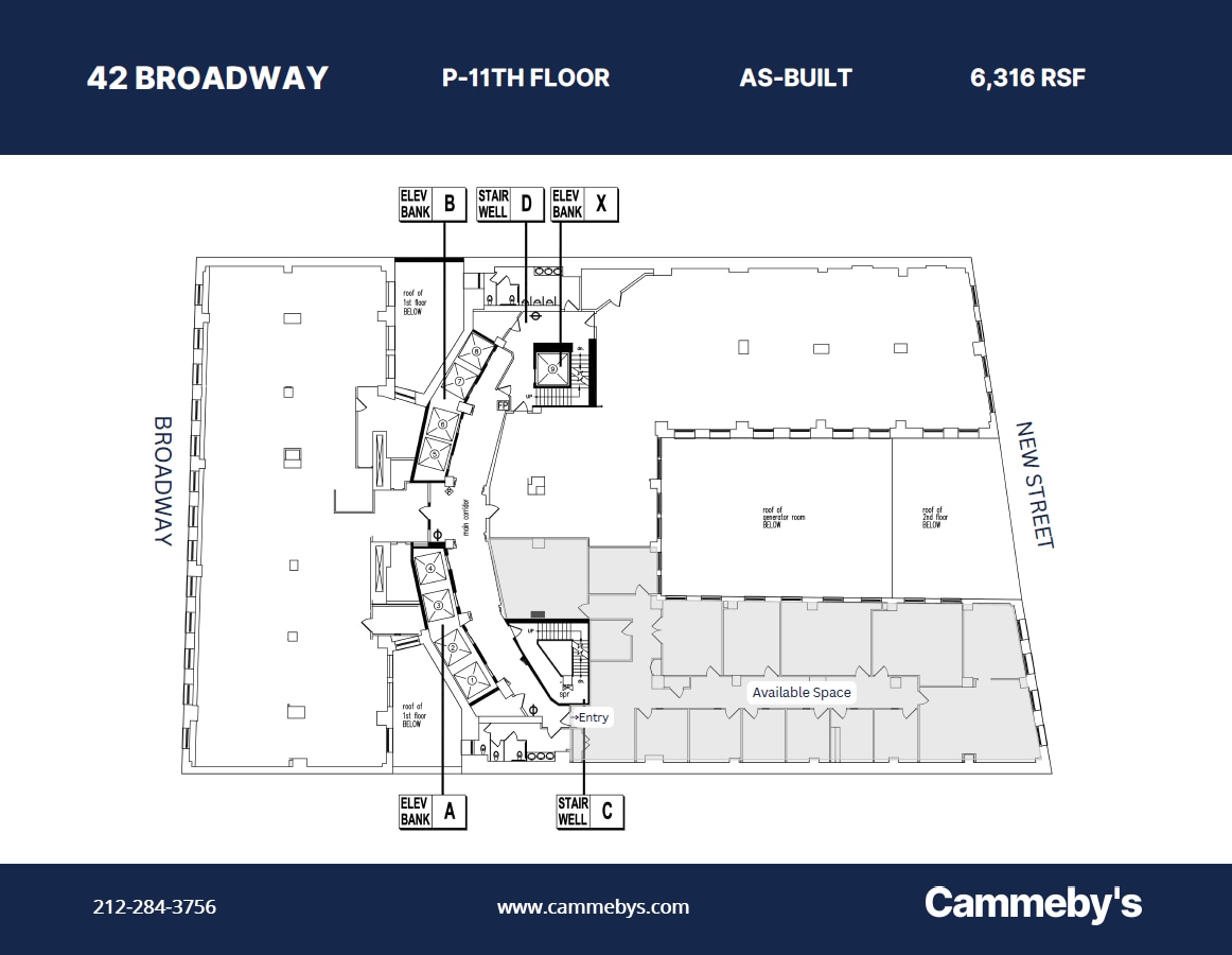 42 Broadway, New York, NY for lease Floor Plan- Image 1 of 1