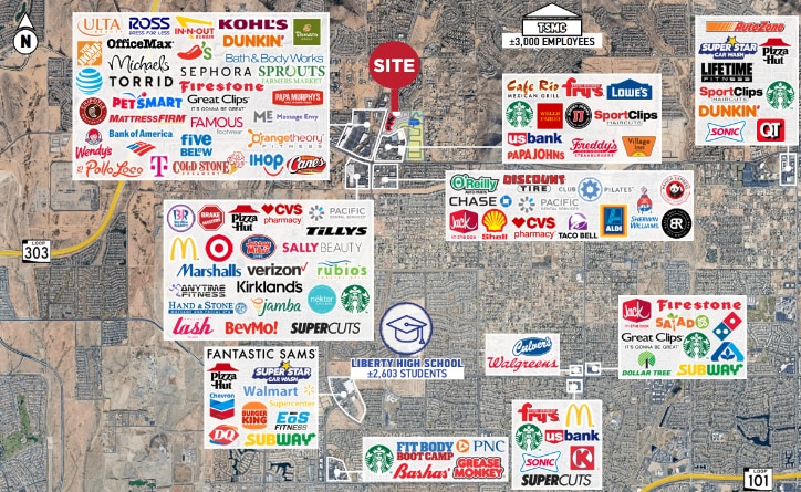 25710 N Lake Pleasant & Happy Valley, Peoria, AZ for lease - Aerial - Image 3 of 3