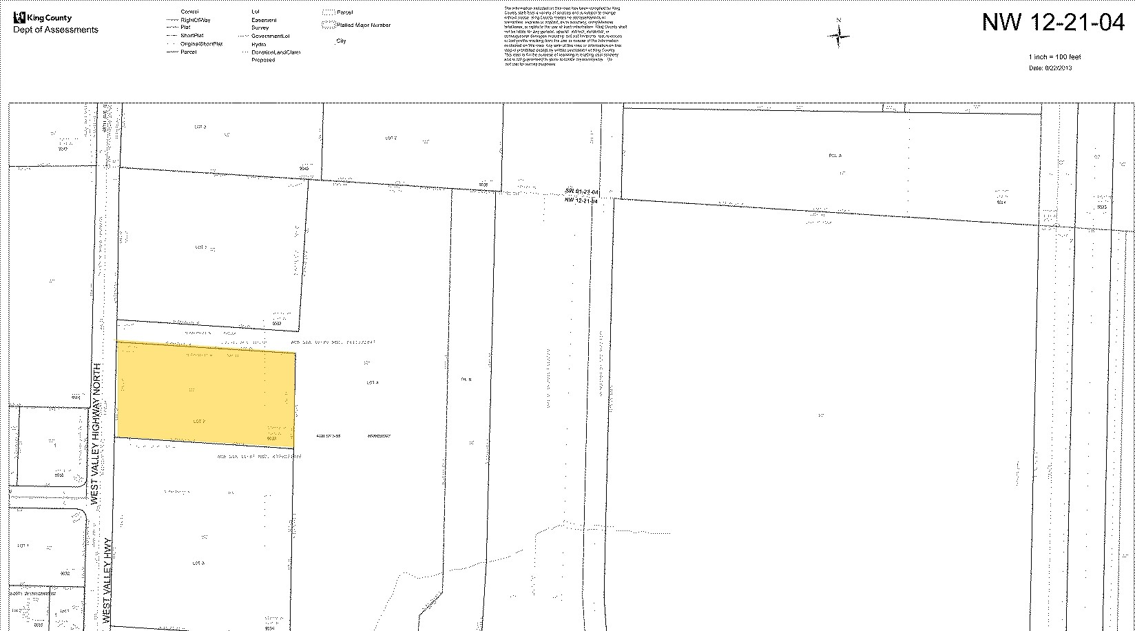 2200 W Valley Hwy N, Auburn, WA for sale Plat Map- Image 1 of 1