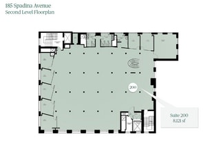 185 Spadina Ave, Toronto, ON for lease Floor Plan- Image 1 of 1