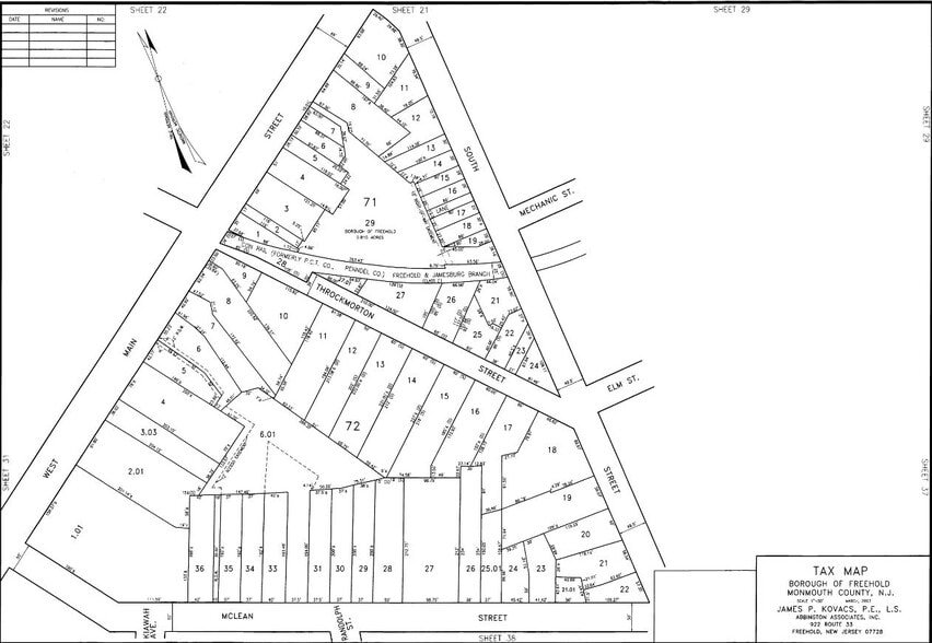 36 W Main St, Freehold, NJ for lease - Plat Map - Image 2 of 28