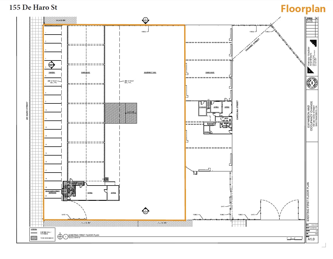 155 De Haro St, San Francisco, CA for lease Floor Plan- Image 1 of 6