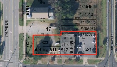 517 15th St, Columbus, GA - aerial  map view