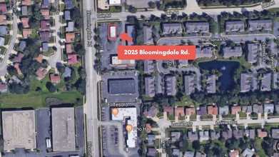 2025 Bloomingdale Rd, Glendale Heights, IL - aerial  map view