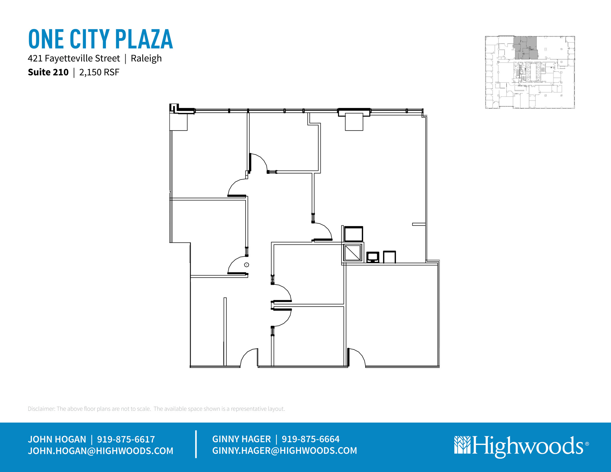 421 Fayetteville St, Raleigh, NC for lease Floor Plan- Image 1 of 1