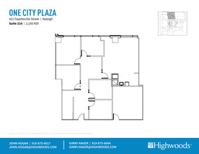 421 Fayetteville St, Raleigh, NC for lease Floor Plan- Image 1 of 1