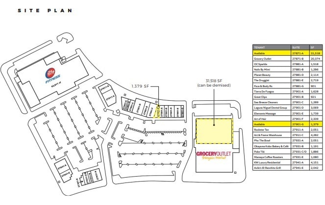 27871-27941 La Paz, Laguna Niguel, CA for lease Site Plan- Image 1 of 1