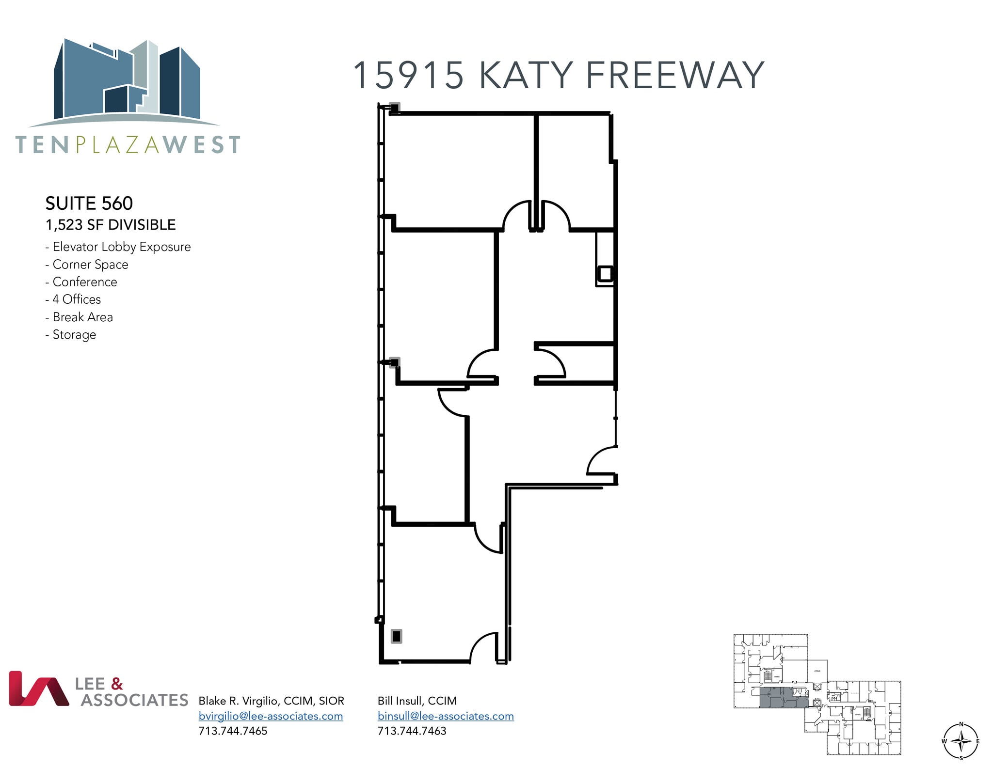 15915 Katy Fwy, Houston, TX for lease Floor Plan- Image 1 of 1